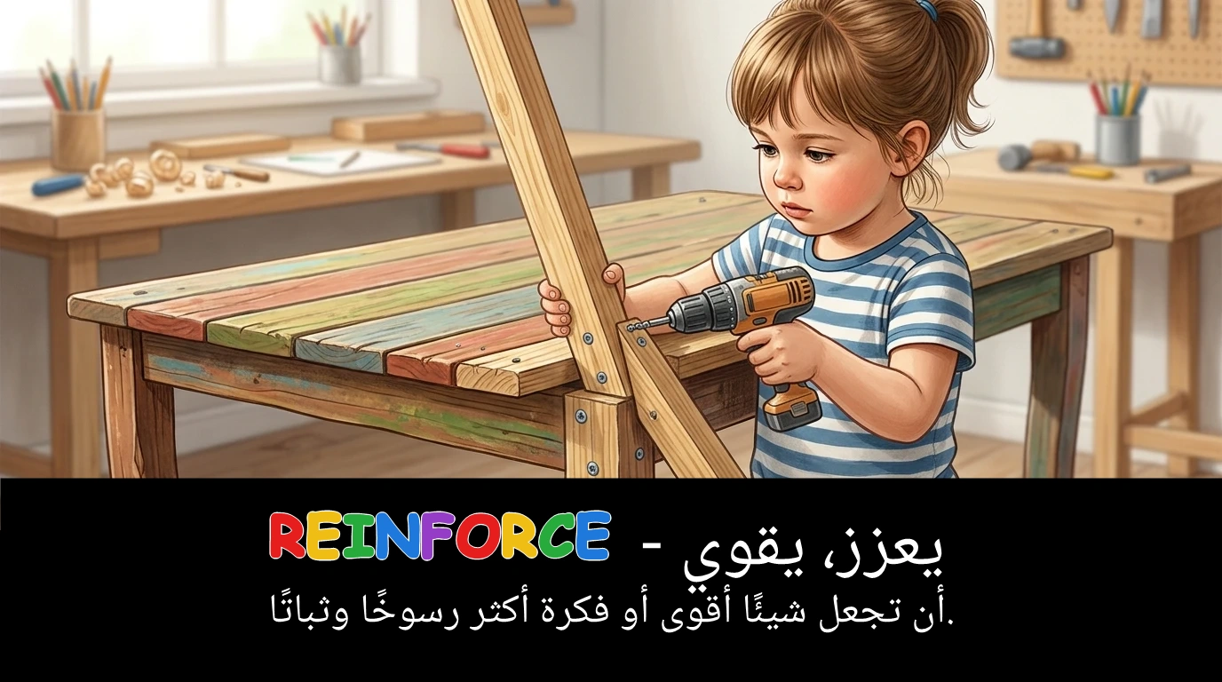 Arabic Illustration for reinforce